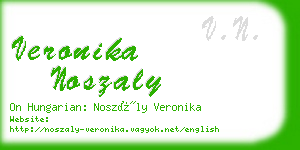 veronika noszaly business card